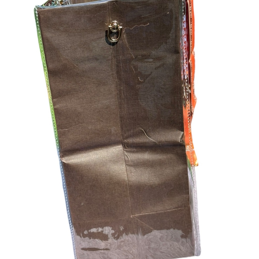 Authentic Louis Vuitton Shopping Bag with clear PVC, handles and crossbody rings - Picture 7 of 10